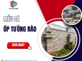 Mẫu đá ốp tường rào