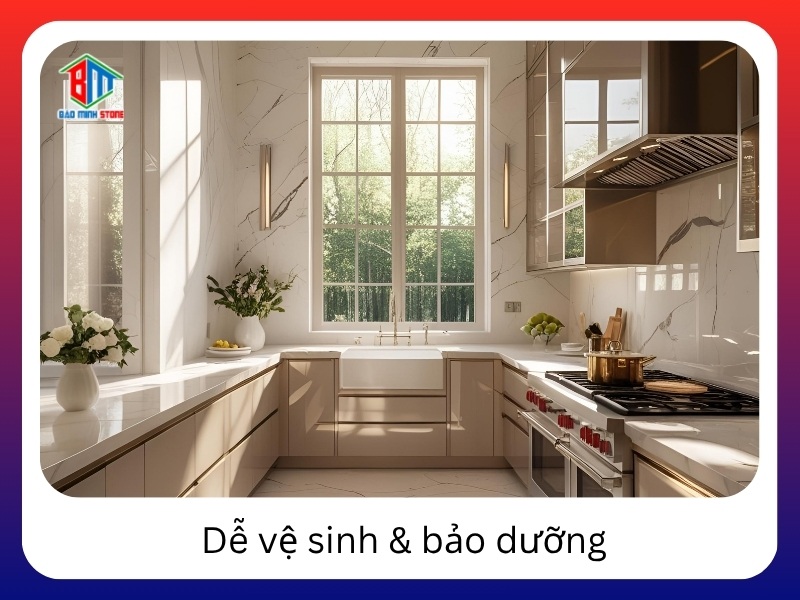 Tính dễ vệ sinh và bảo dưỡng