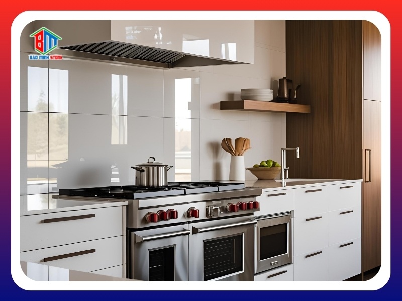 Granite trắng cho nhà bếp hiện đại