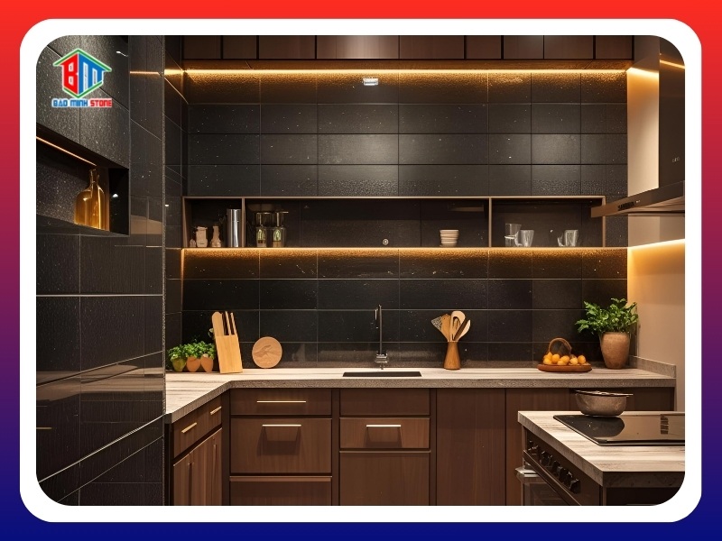 Granite đậm màu tạo điểm nhấn