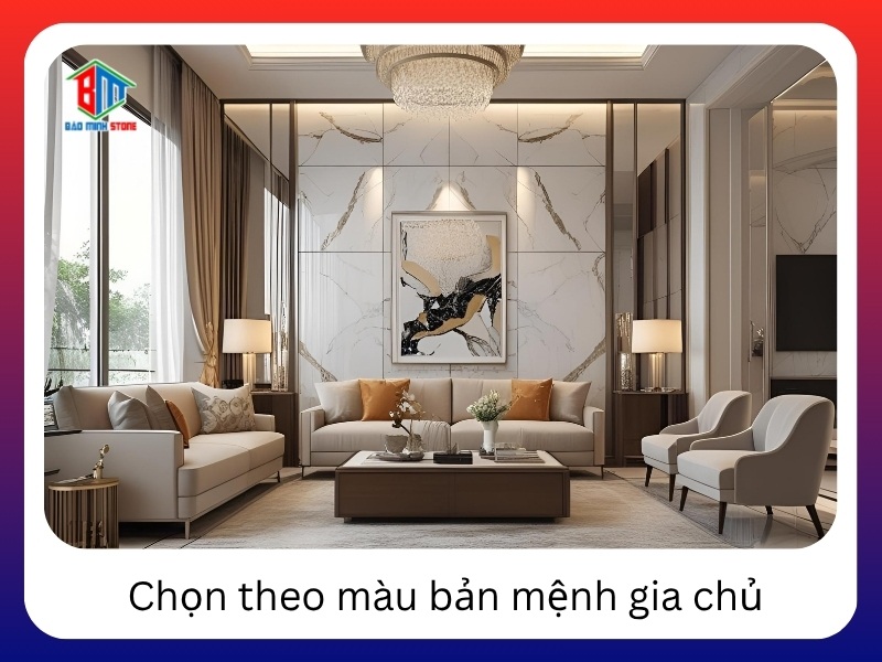 Chọn theo màu bản mệnh gia chủ