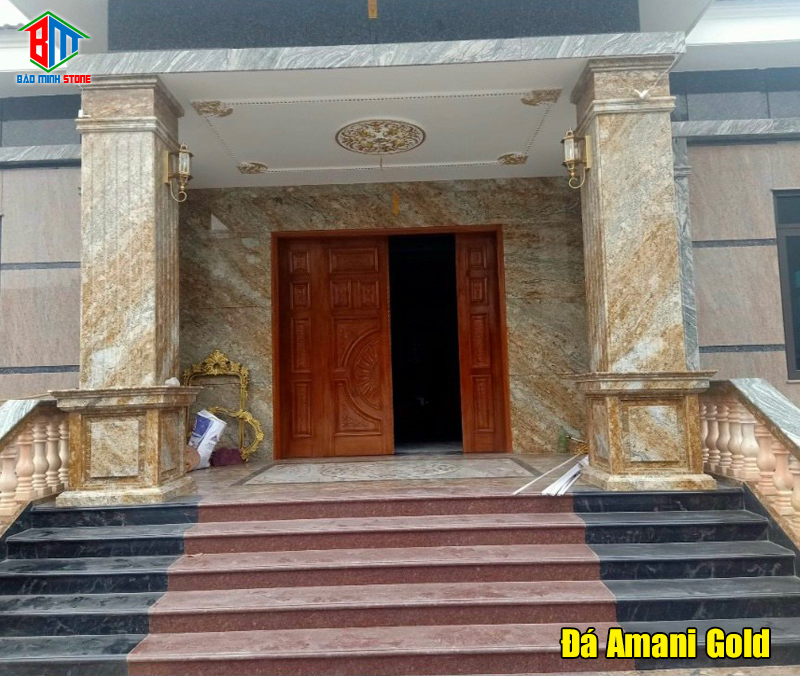 da-amani-gold Công trình thi công đá Granite Amani Gold