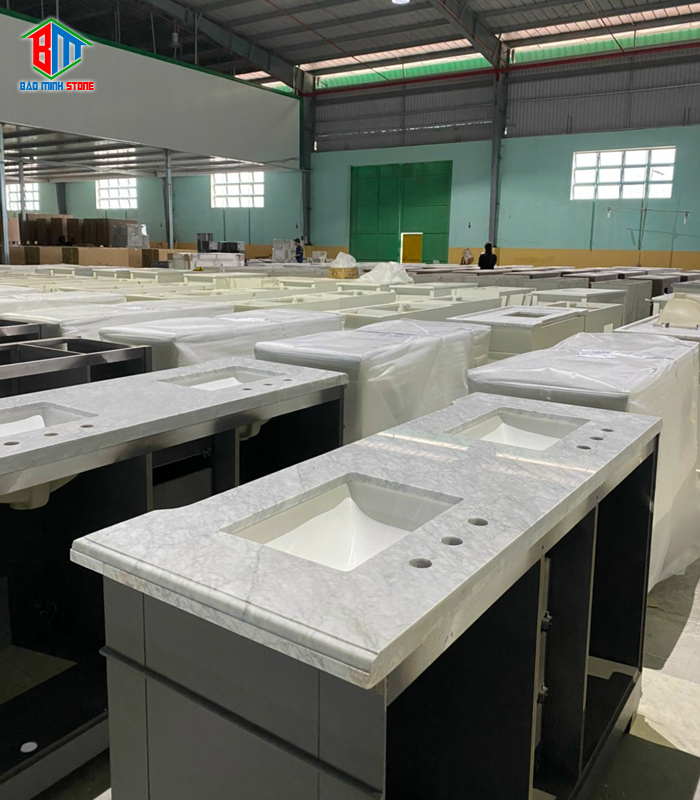 Thi công bàn lavabo đá hoa cương như thế nào?
